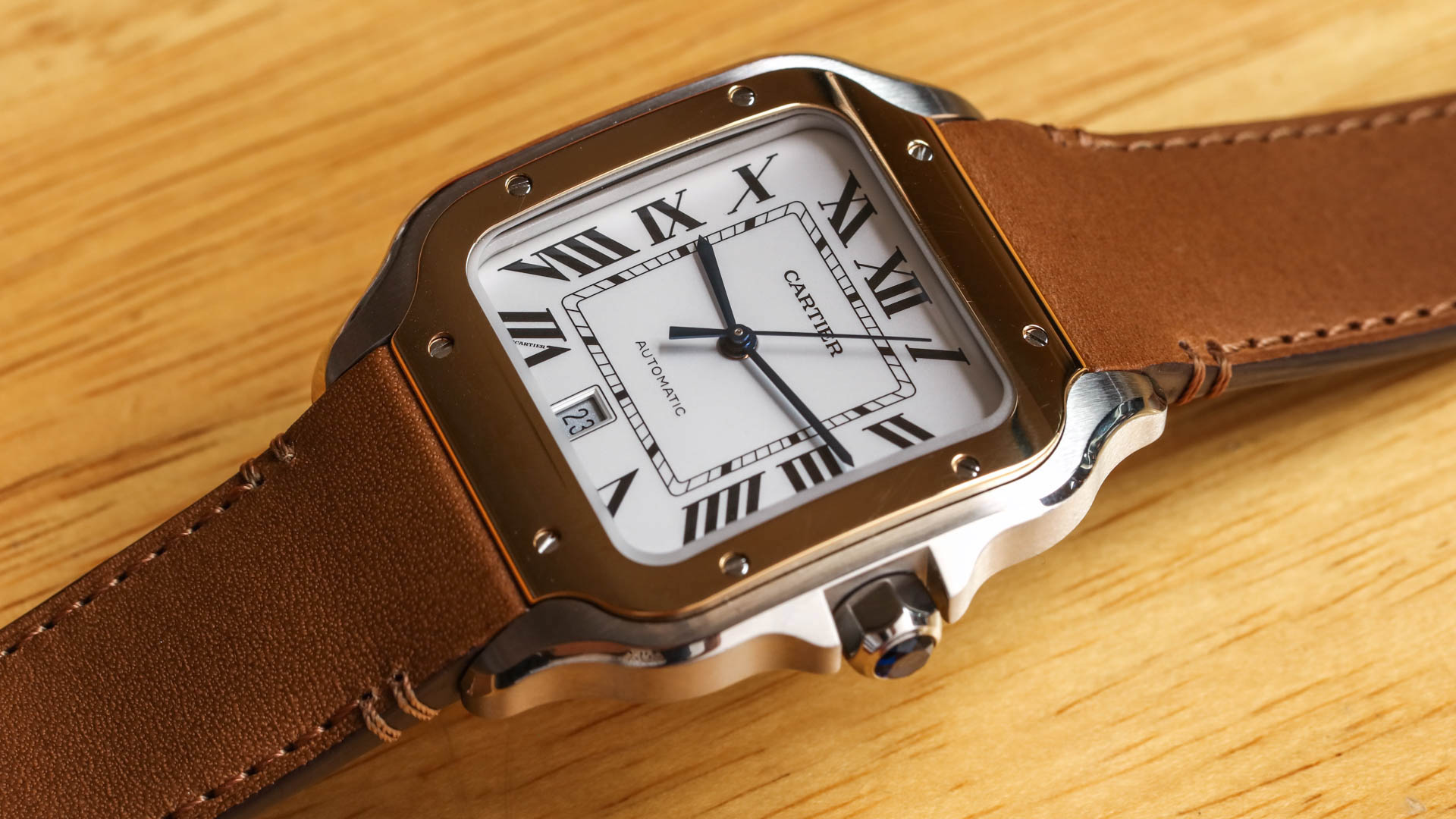 how to adjust cartier santos leather strap