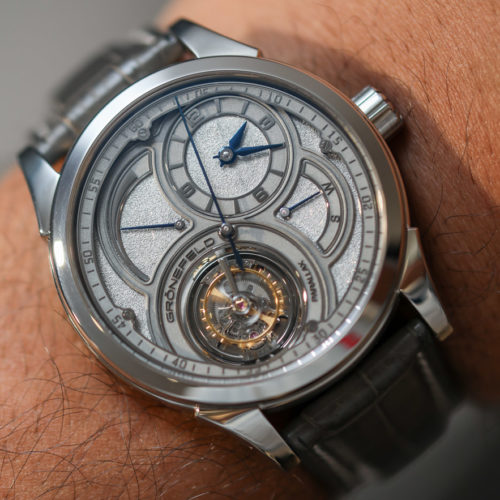 Grönefeld Parallax Tourbillon 1912 Watch In Steel Hands-On | aBlogtoWatch