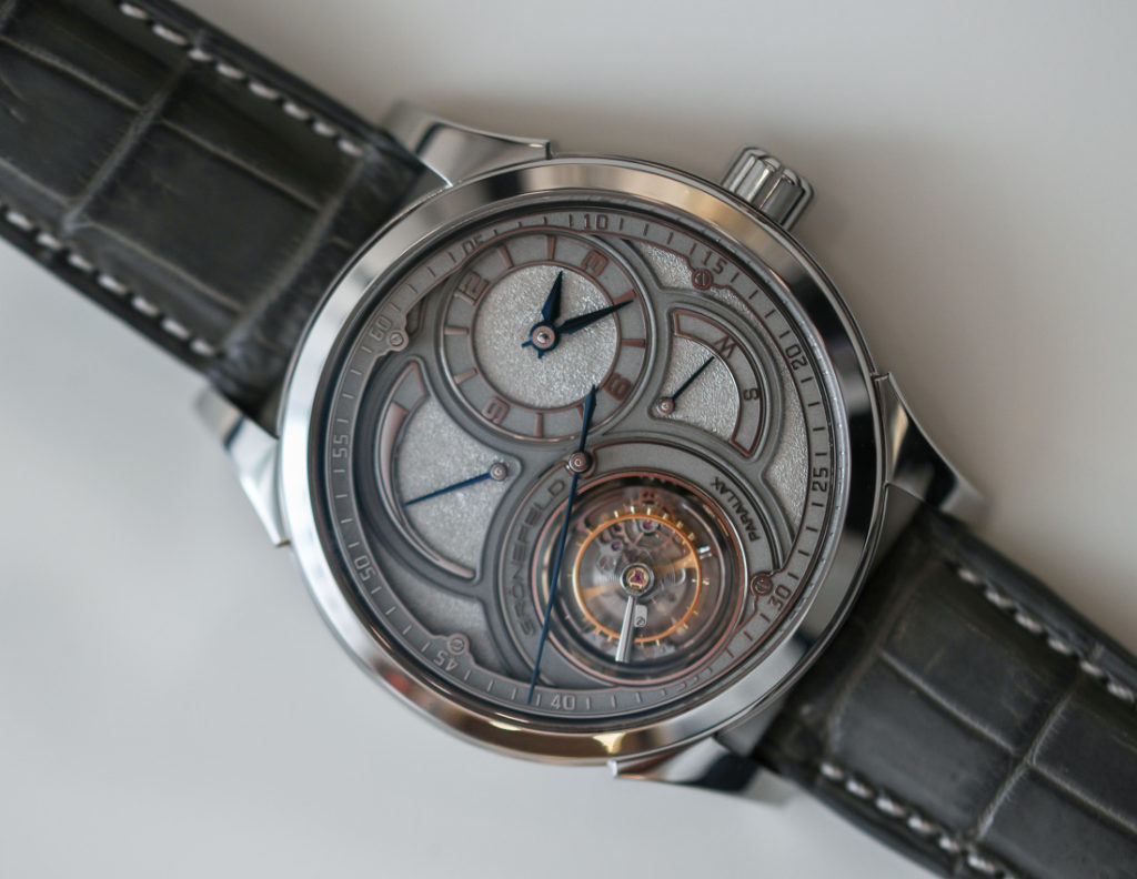 Grönefeld Parallax Tourbillon 1912 Watch In Steel Hands-On | aBlogtoWatch