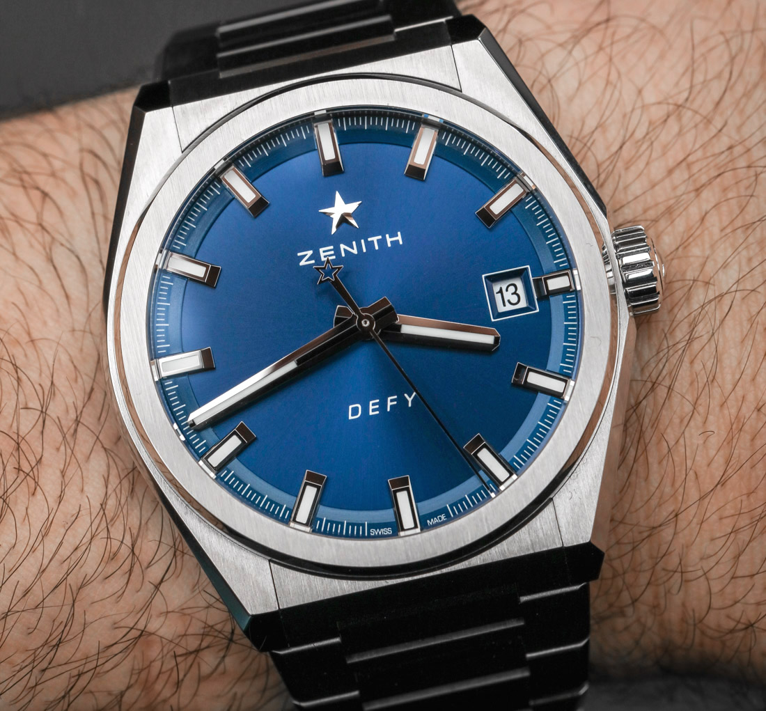 Zenith Defy Classic Titanium Blue Dial & Rubber Strap