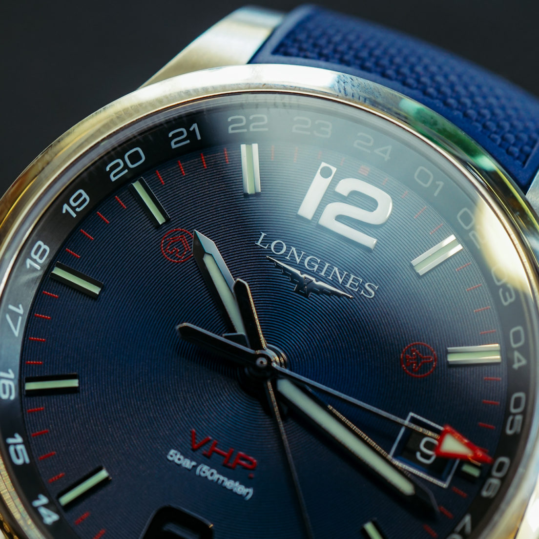 Hands-On: Longines Conquest V.H.P. GMT Flash Setting Watch | ABlogtoWatch