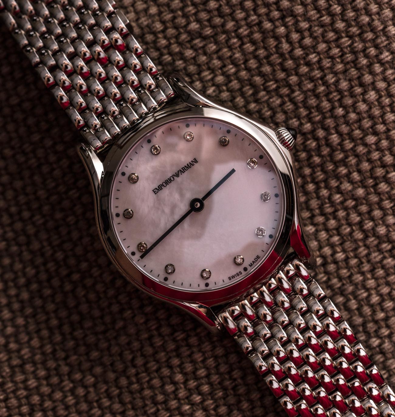 Emporio Armani Swiss Made Women's ARS7501 Watch Hands-On | aBlogtoWatch