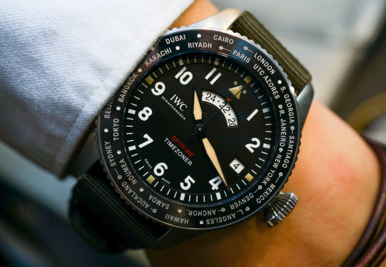 Iwc Pilot’s Watch Timezoner Spitfire Edition 'the Longest Flight' Hands 