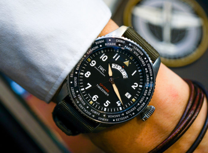 IWC Pilot’s Watch Timezoner Spitfire Edition 'The Longest Flight' Hands ...