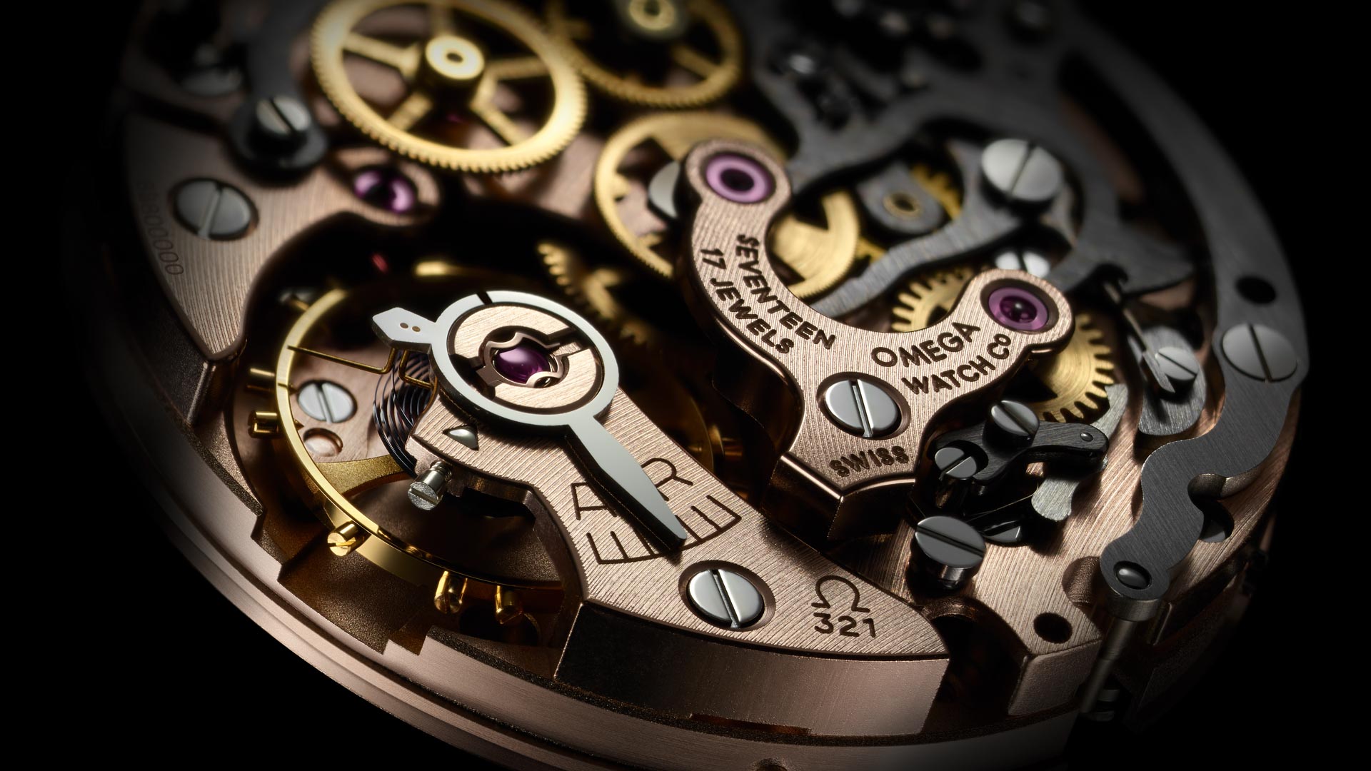 omega second hand movement