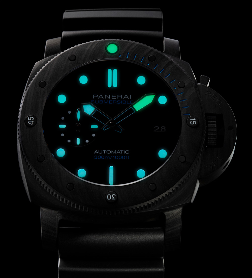 Panerai Submersible Carbotech 42mm PAM 960 & 47mm PAM 1616 Watches ...