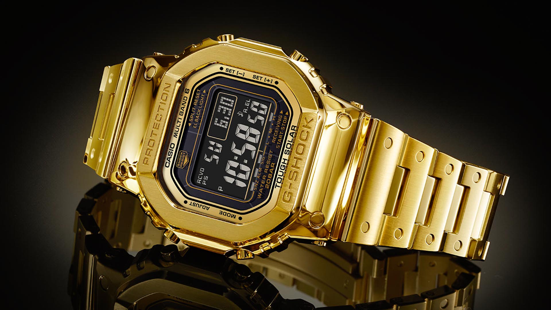 casio gold watch g shock