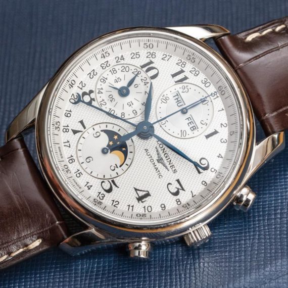 Longines Master Collection Moon Phase Chronograph L2.673.4.78.3 Watch ...