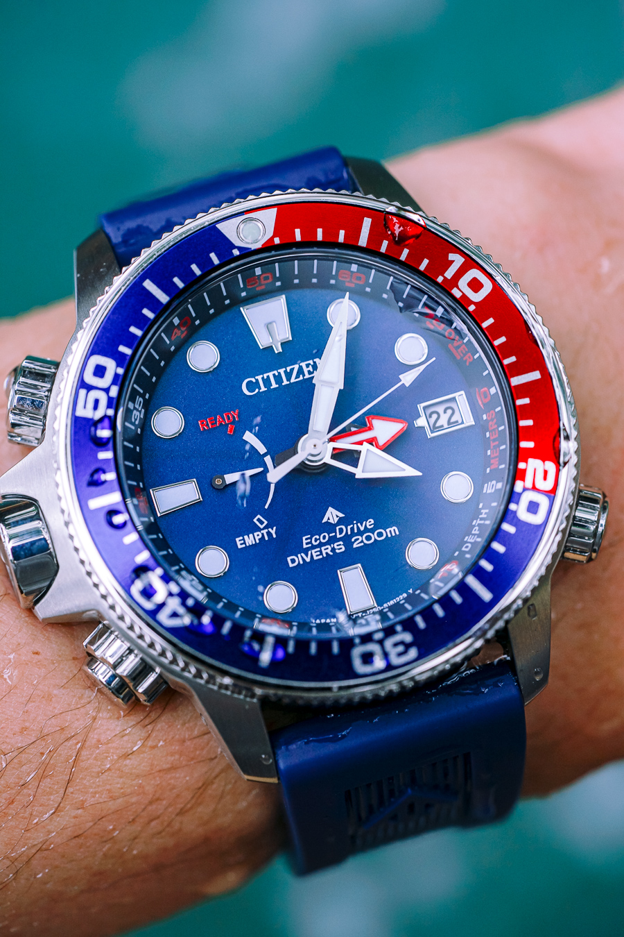 Citizen Promaster Aqualand BN2038-01L Eco-Drive Blue Dial Depth Gauge Men's  Diver Watch | IOOMOBILE