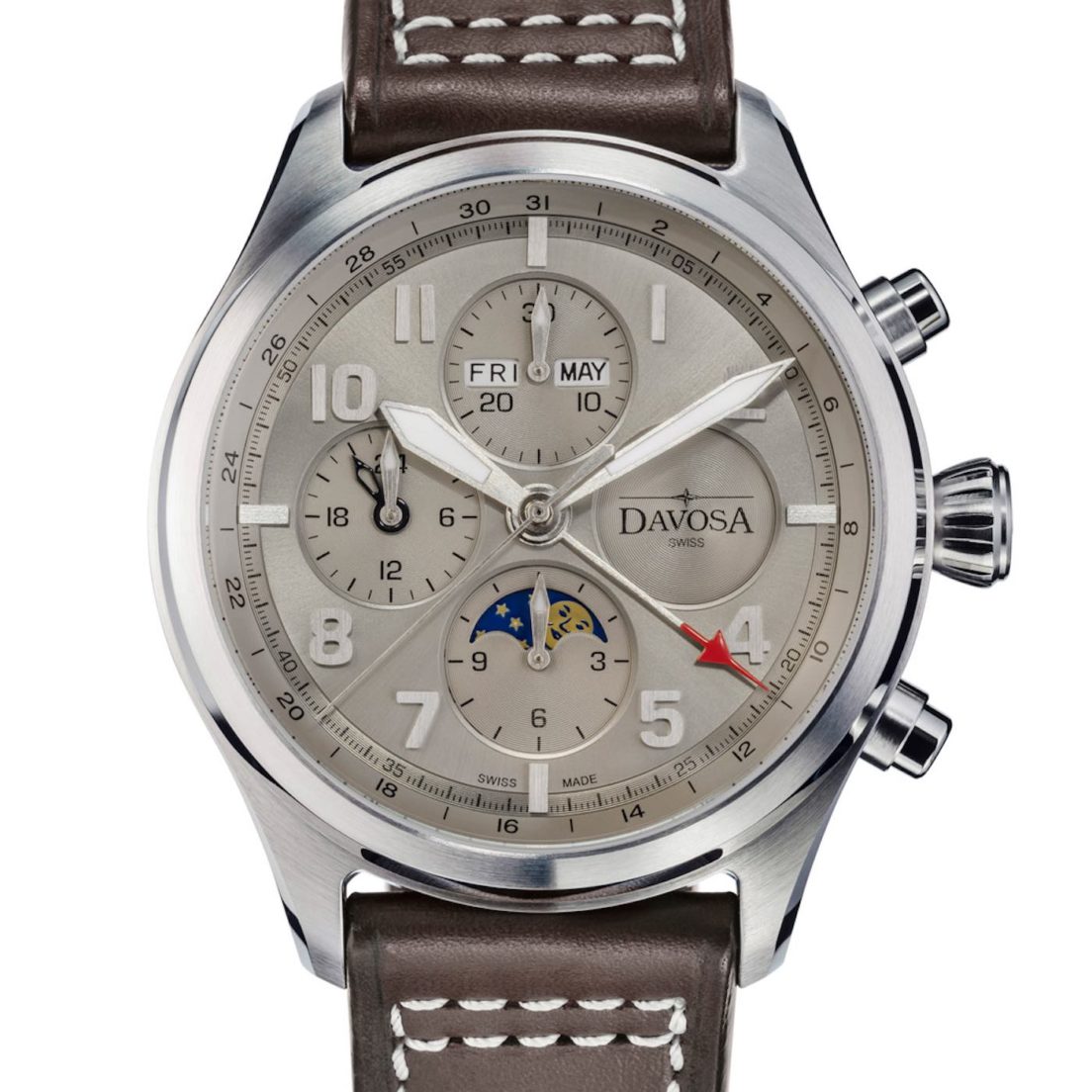 Davosa Newton Pilot Moonphase Chronograph LimitedEdition Watch