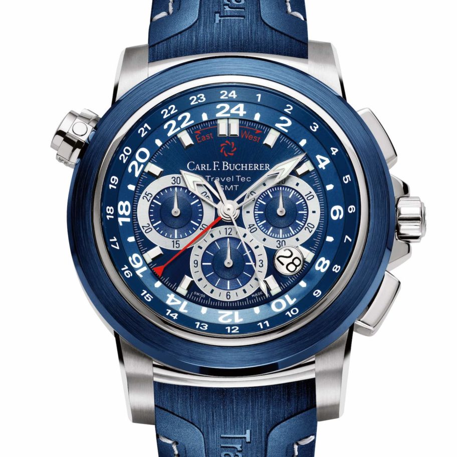 Carl F. Bucherer Patravi TravelTec Watch In Petrol Blue | aBlogtoWatch