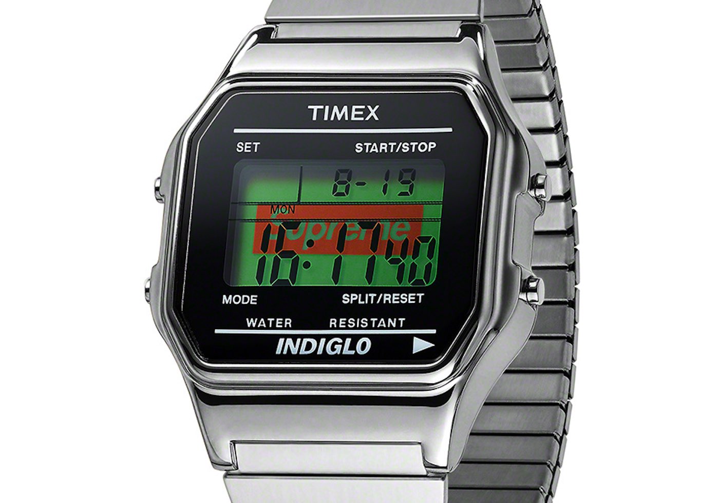 新品　Supreme Timex  × Digital Watch シルバー