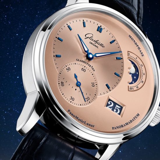 Glashütte Original PanoMaticLunar Rose Opaline Watch | aBlogtoWatch