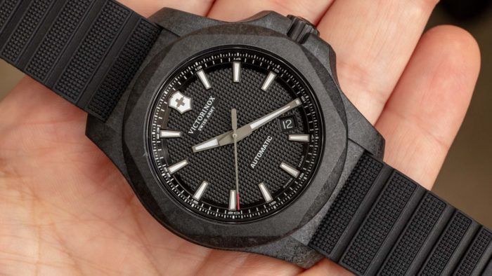 Victorinox INOX Carbon Mechanical Watch Hands-On | aBlogtoWatch