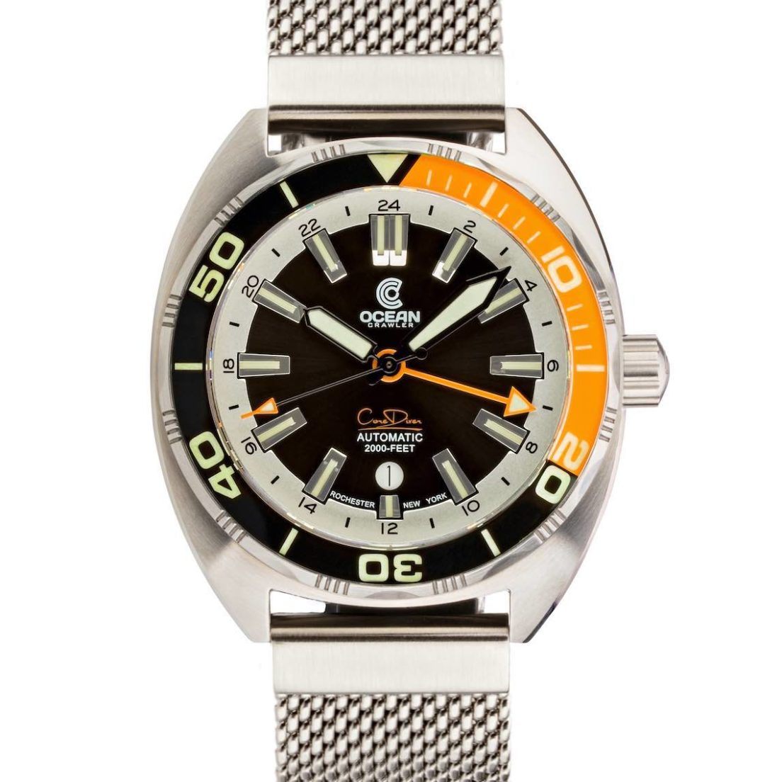 Ocean Crawler Automatic GMT Watch Powered By Soprod C125 | aBlogtoWatch