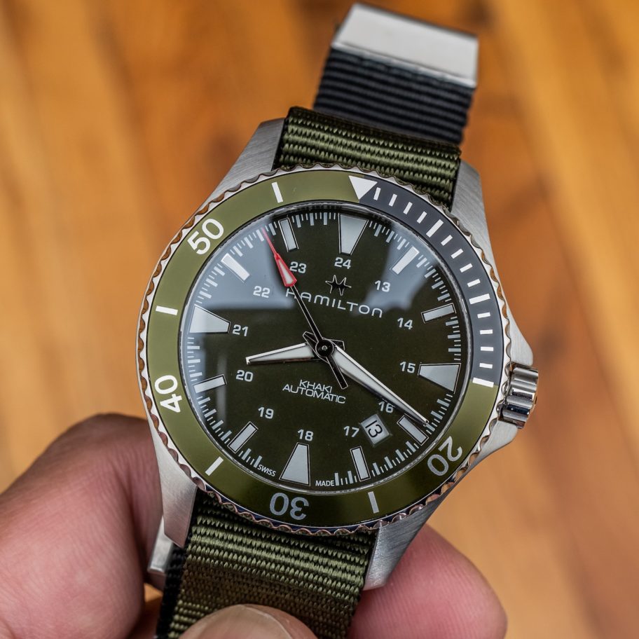 Hands-On: Hamilton Khaki Navy Scuba Watch In Green Is A Standout Value ...