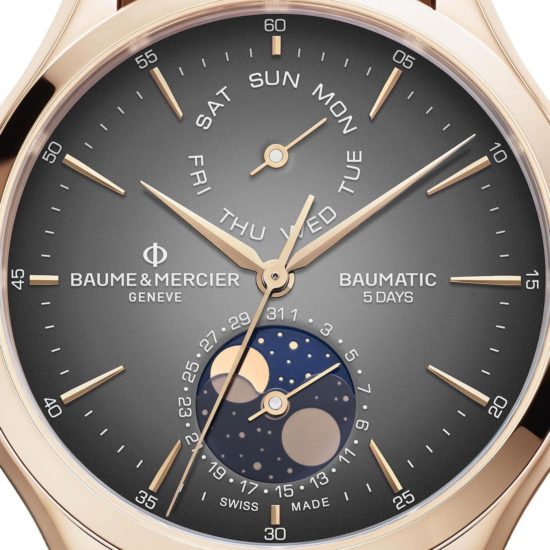 Design & Value: New Baume & Mercier In-House Baumatic Clifton Moon ...