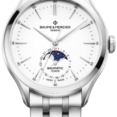 Design Value New Baume Mercier In House Baumatic Clifton Moon