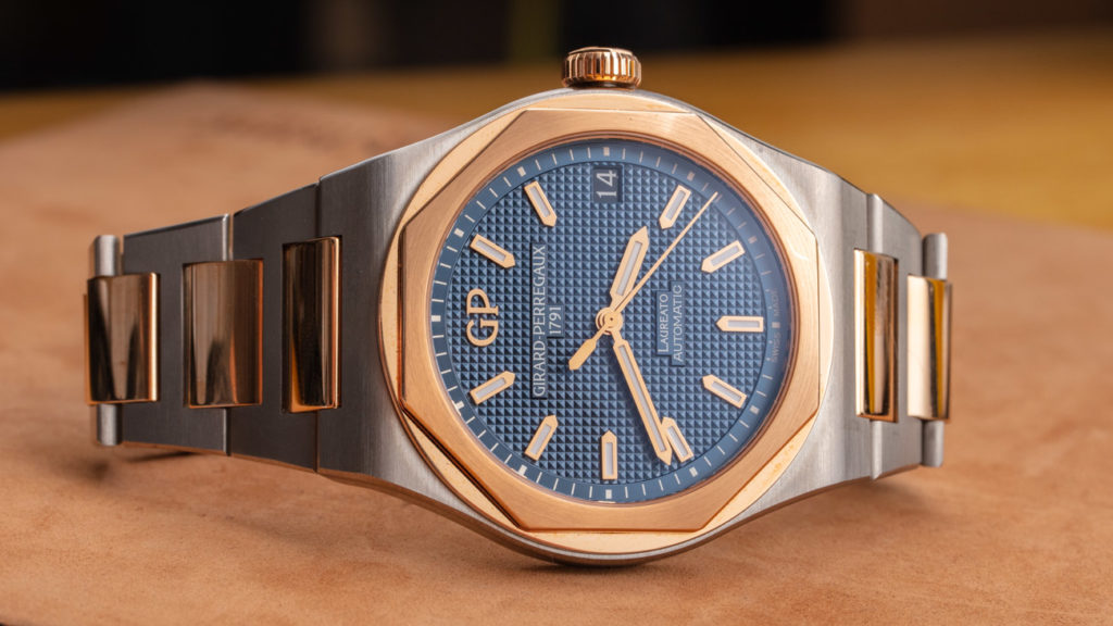 Girard-Perregaux Laureato 42 MM Titanium & Pink Gold Watch Review ...