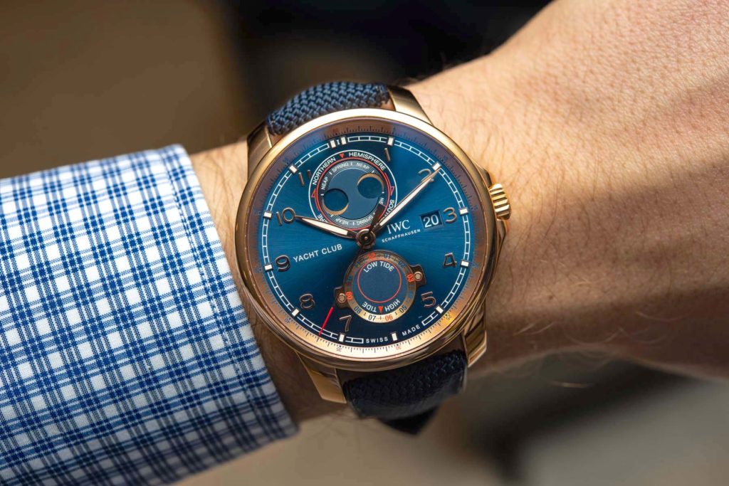 Hands-On Debut: IWC Portugieser Yacht Club With New Moon & Tide ...