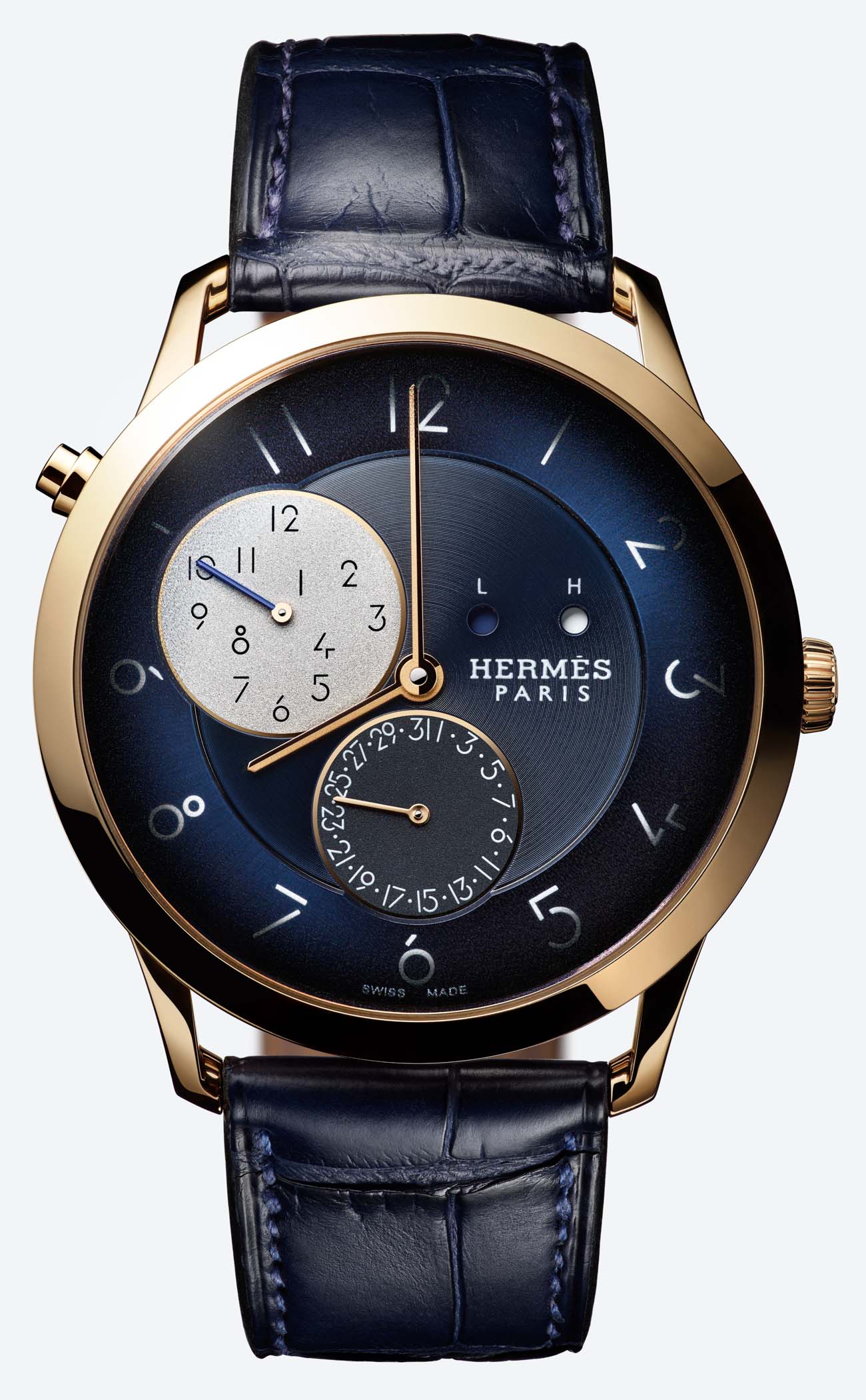 Hermès 'Slim d'Hermès' GMT Watch aBlogtoWatch