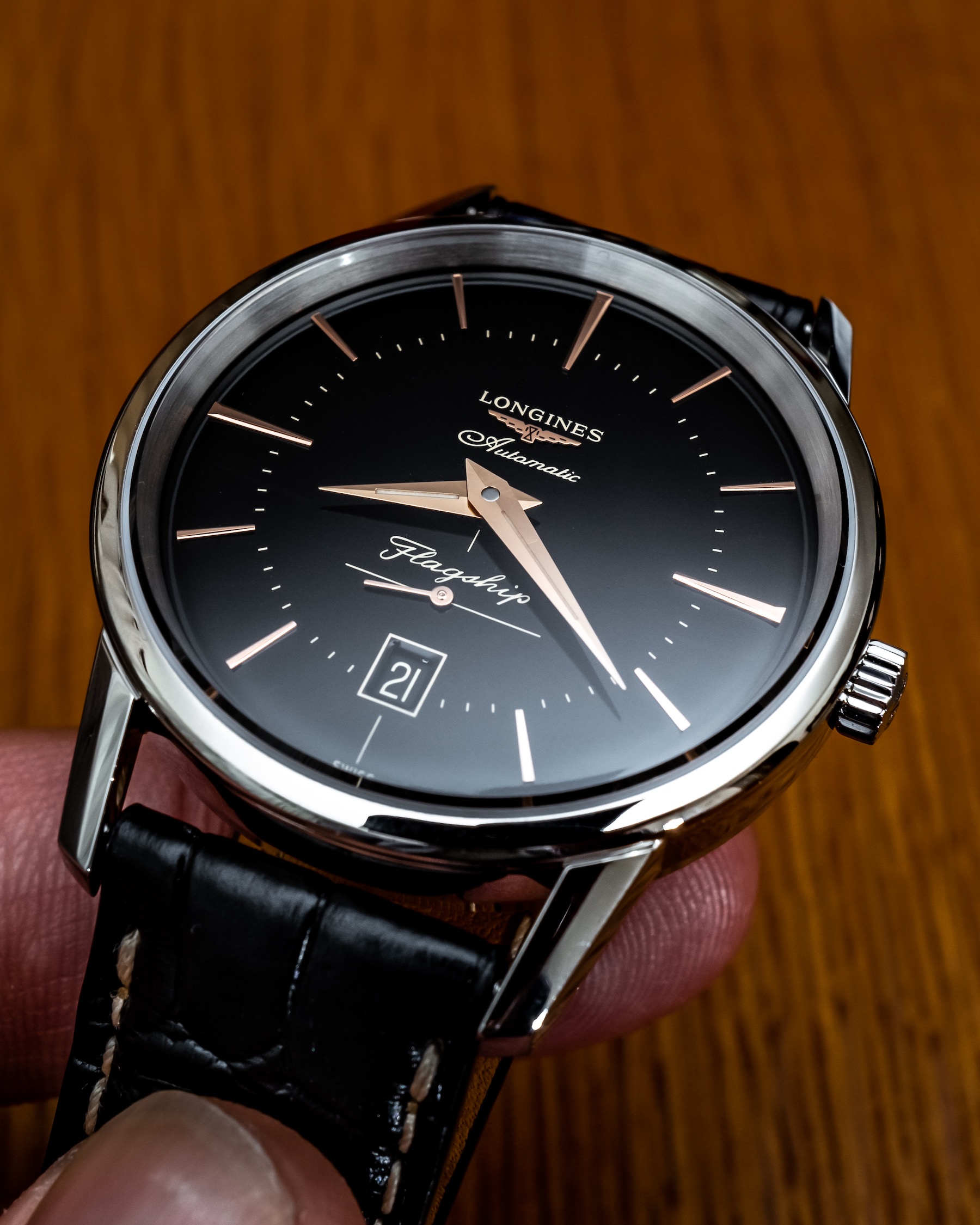 HandsOn Debut Longines Flagship Heritage Watch In Black Dial