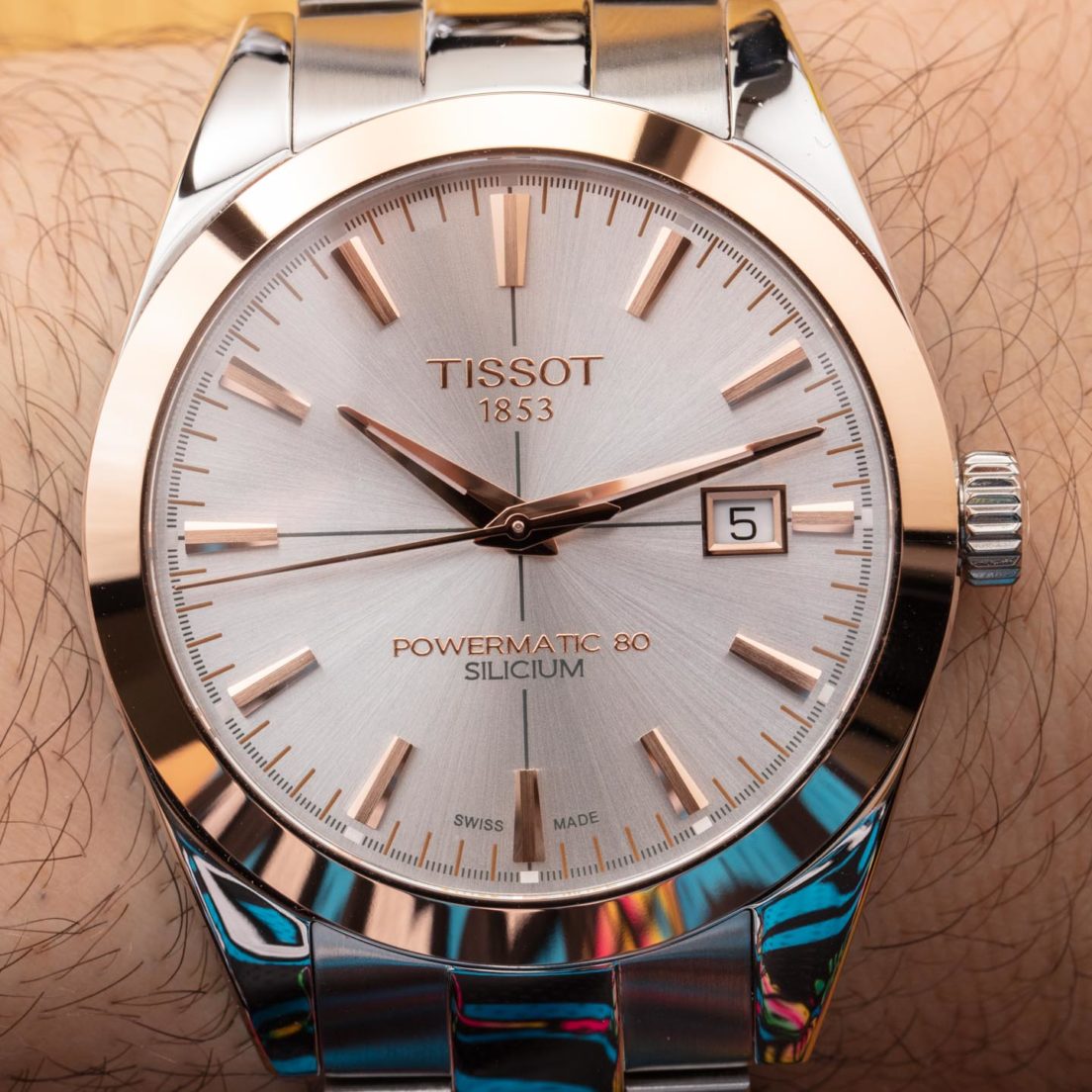 Tissot Gentleman Powermatic Silicium 18k-Gold Bezel Should Be Watch Guy ...