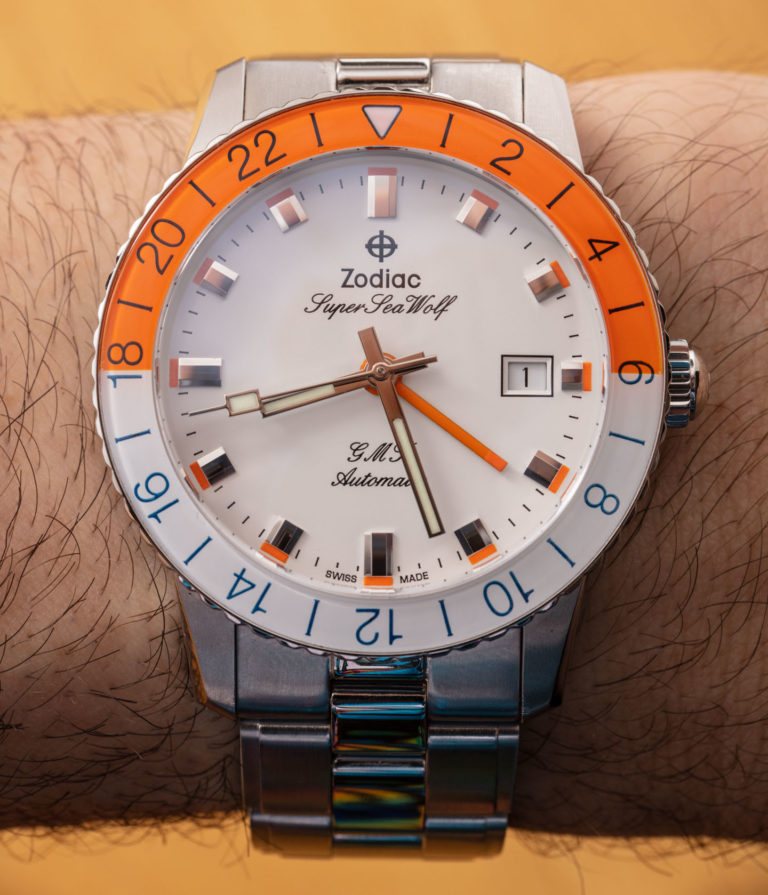 Hands-On: Zodiac Super Sea Wolf GMT "Sherbet" ZO9403 Watch | aBlogtoWatch