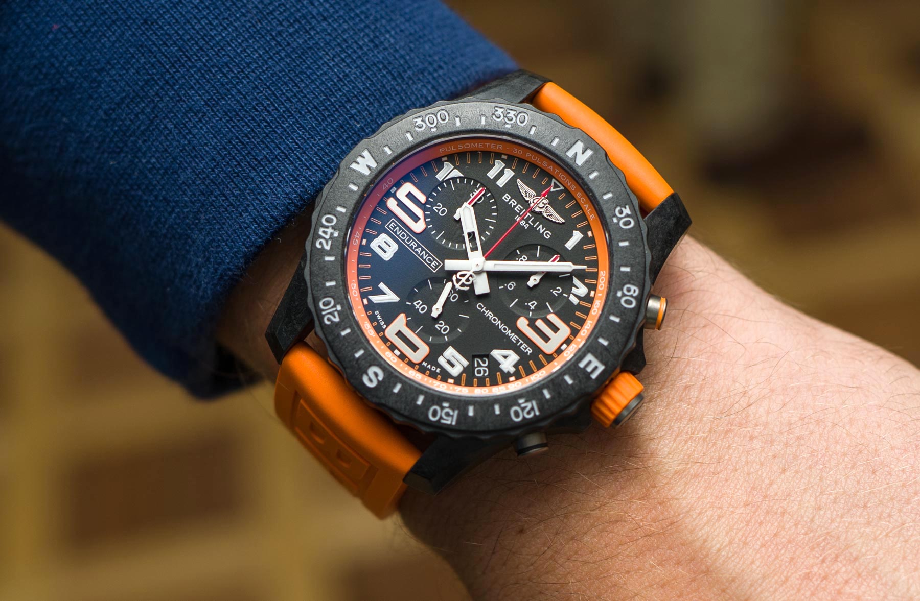 Breitling Endurance Pro Chronograph Quartz Black Dial Men's Watch  X82310A41B1S1 4154601265446 - Watches, Endurance Pro - Jomashop