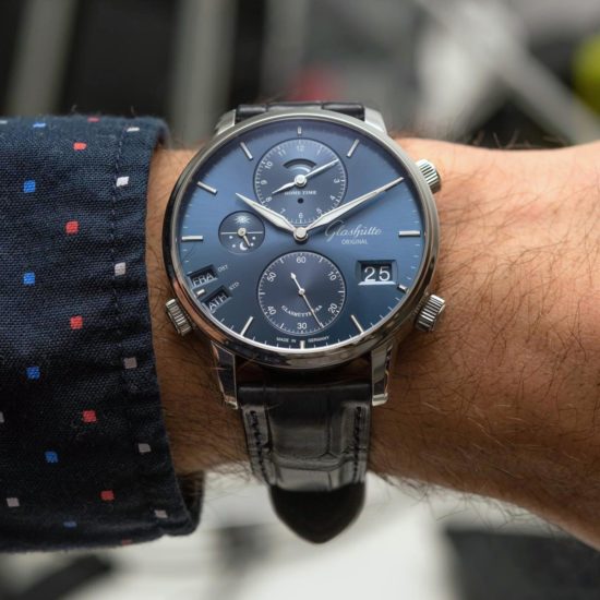 Hands-On: Glashütte Original Senator Cosmopolite Blue & Steel Watch ...