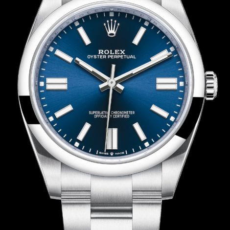 rolex perpetual blue dial