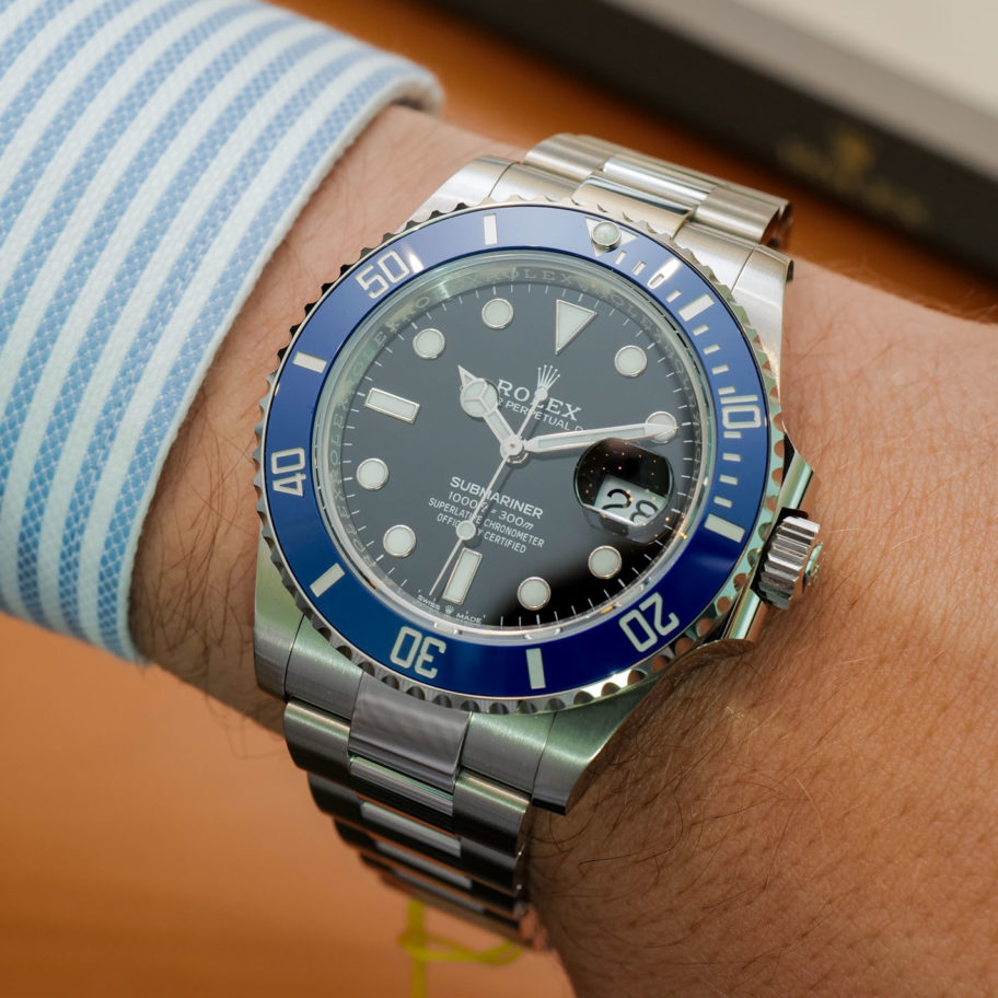 New Rolex Submariner Ref. 126619LB In White Gold With Blue Bezel For ...