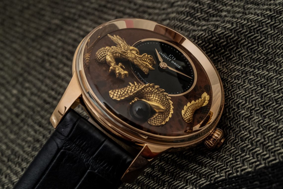 Hands On Jaquet Droz Petite Heure Minute Relief Dragon Watch Ablogtowatch