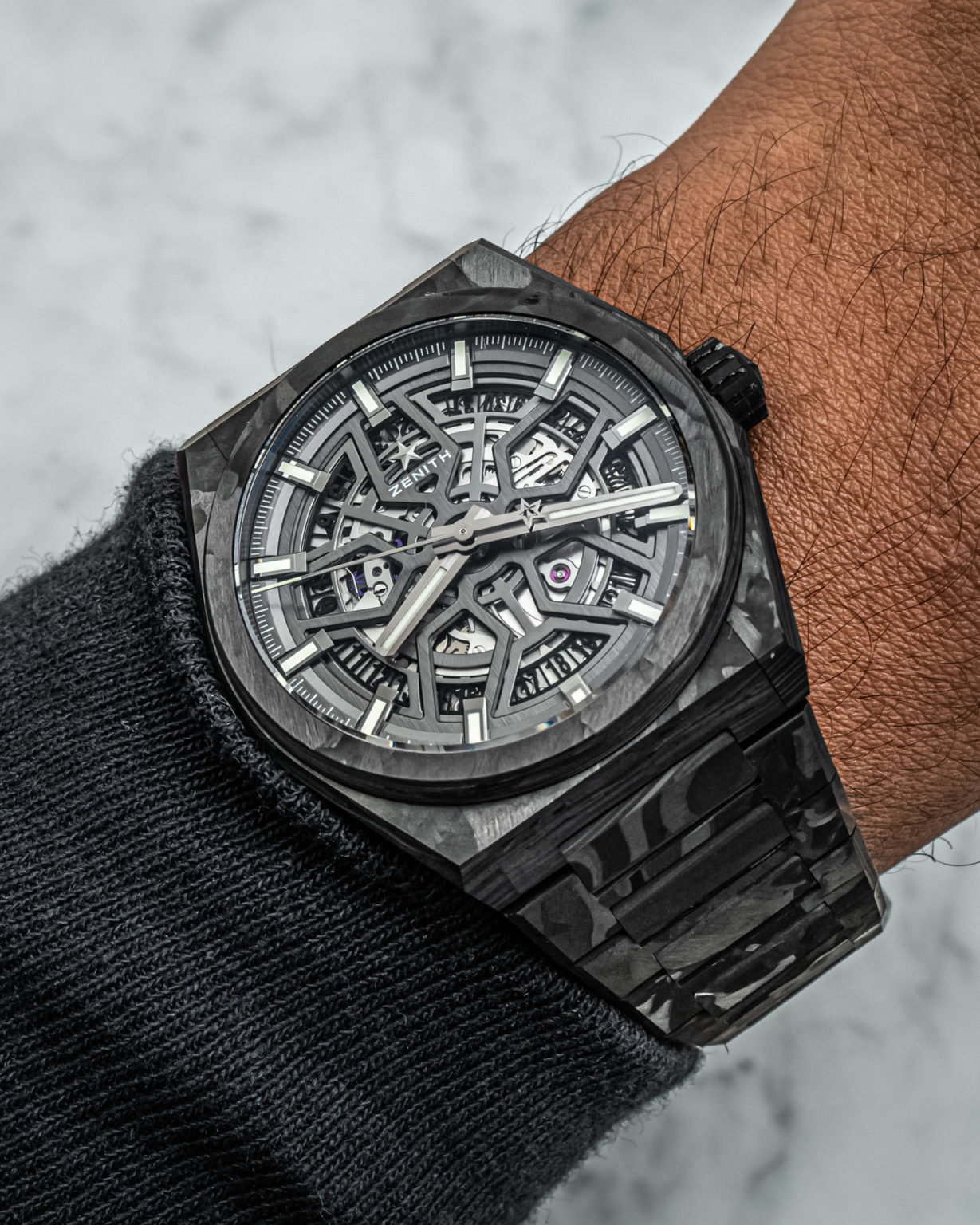 Hands On Zenith Defy Classic Carbon Watch Introduces All Carbon Fiber Case And Integrated 