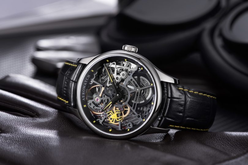 Aerowatch Weaves A New Spider Skeleton Watch | aBlogtoWatch