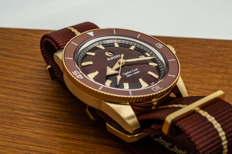 Rado Adds Extra Warmth To Bronze With The Captain Cook Bronze Burgundy ...