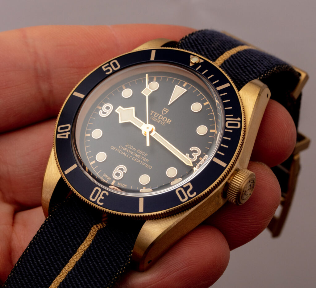 Hands-on: Tudor Black Bay Bronze Bucherer Blue M79250bb-0001 