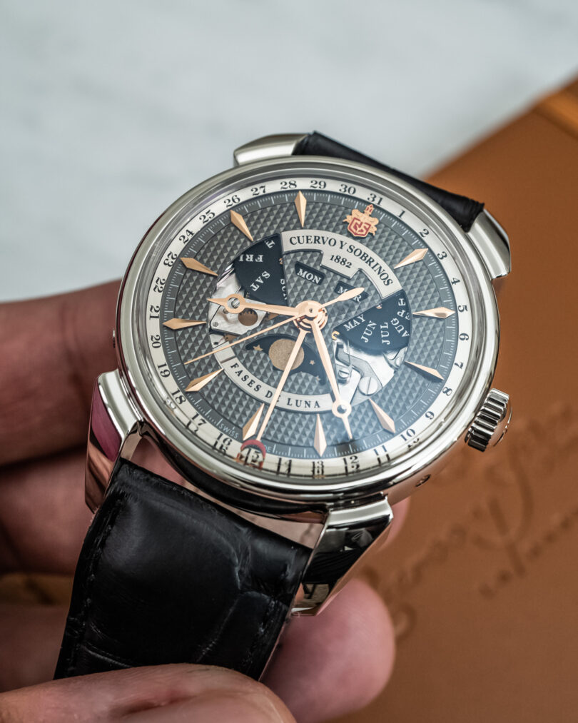 Hands-On: Cuervo y Sobrinos Historiador Luna Negra | aBlogtoWatch