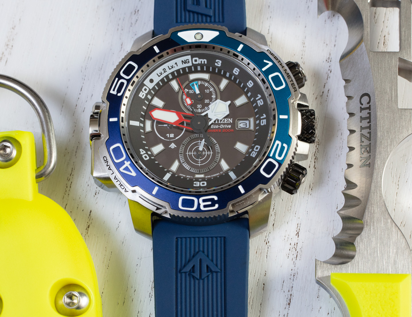 Citizen Promaster Aqualand Depth Meter Eco-Drive Men's Watch BN2029-01E  013205107801 - Watches, Promaster - Jomashop