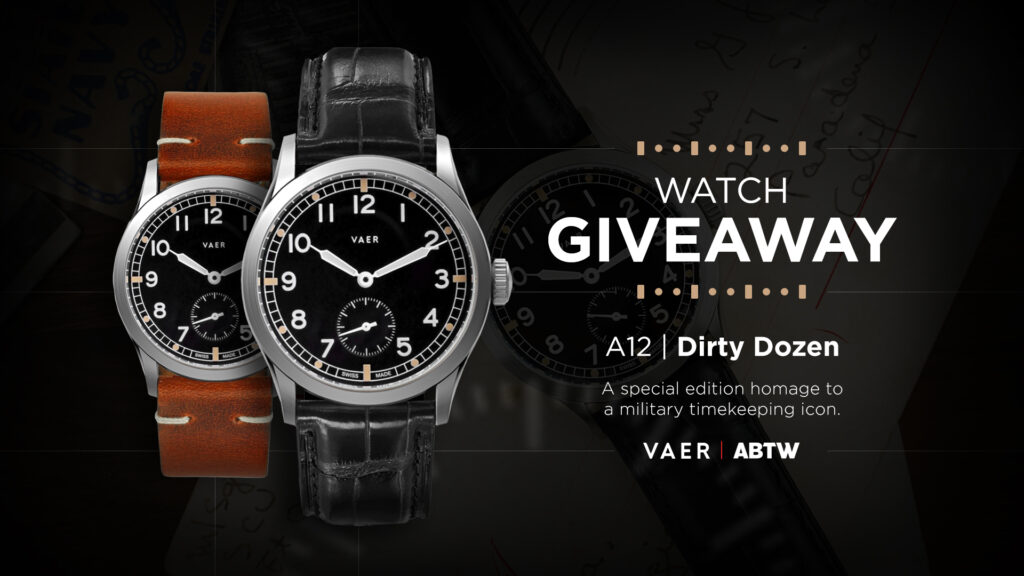 WATCH GIVEAWAY: Vaer A12 Dirty Dozen | aBlogtoWatch