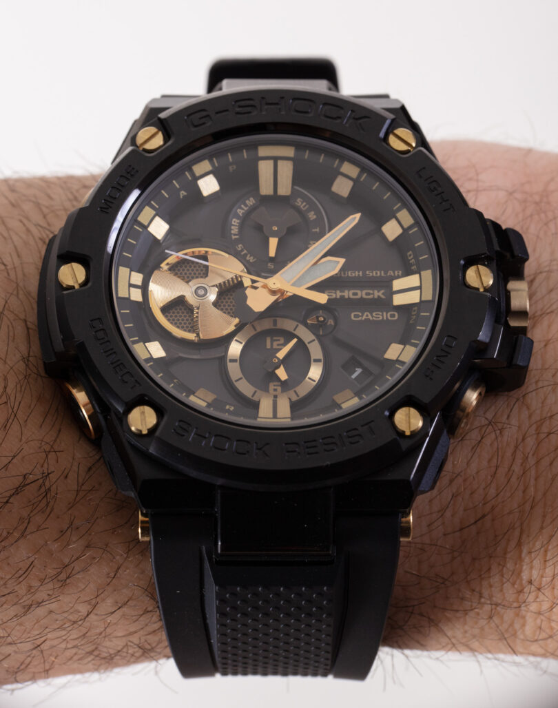 Hands-On: Casio G-Shock G-Steel GSTB100GC-1A Black & Gold Watch ...