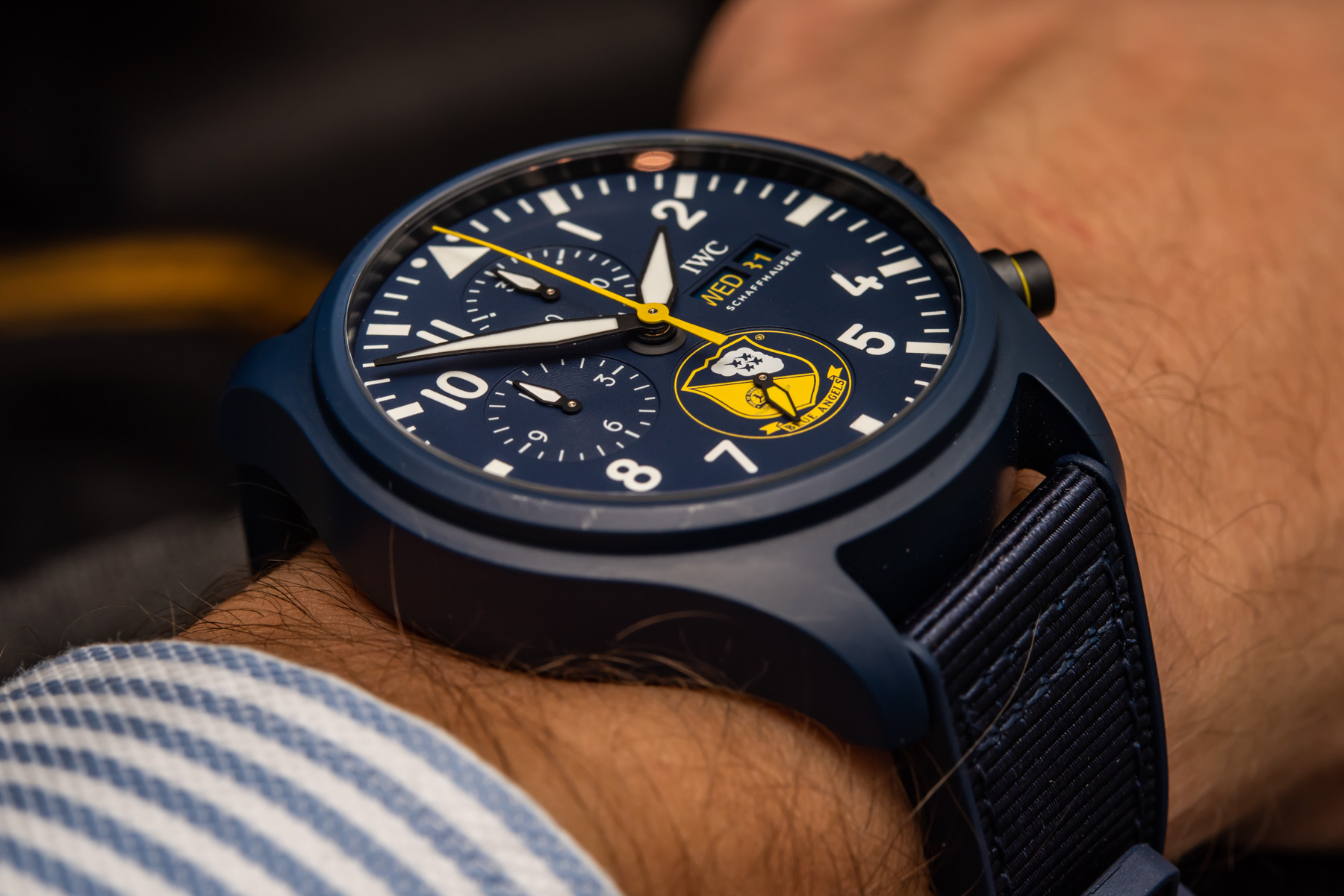 Hands-On Debut: Limited-Edition IWC Pilot's Watch Chronograph Squadrons  Collection | aBlogtoWatch