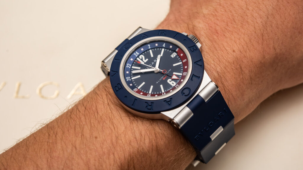 Hands-On: Bulgari Aluminium GMT Watch | aBlogtoWatch