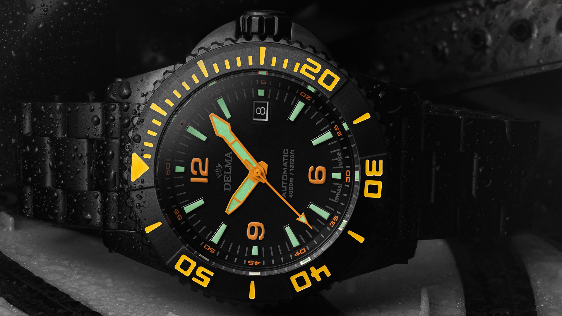 Delma Unveils Limited-Run Blue Shark III Black Edition Watch | aBlogtoWatch