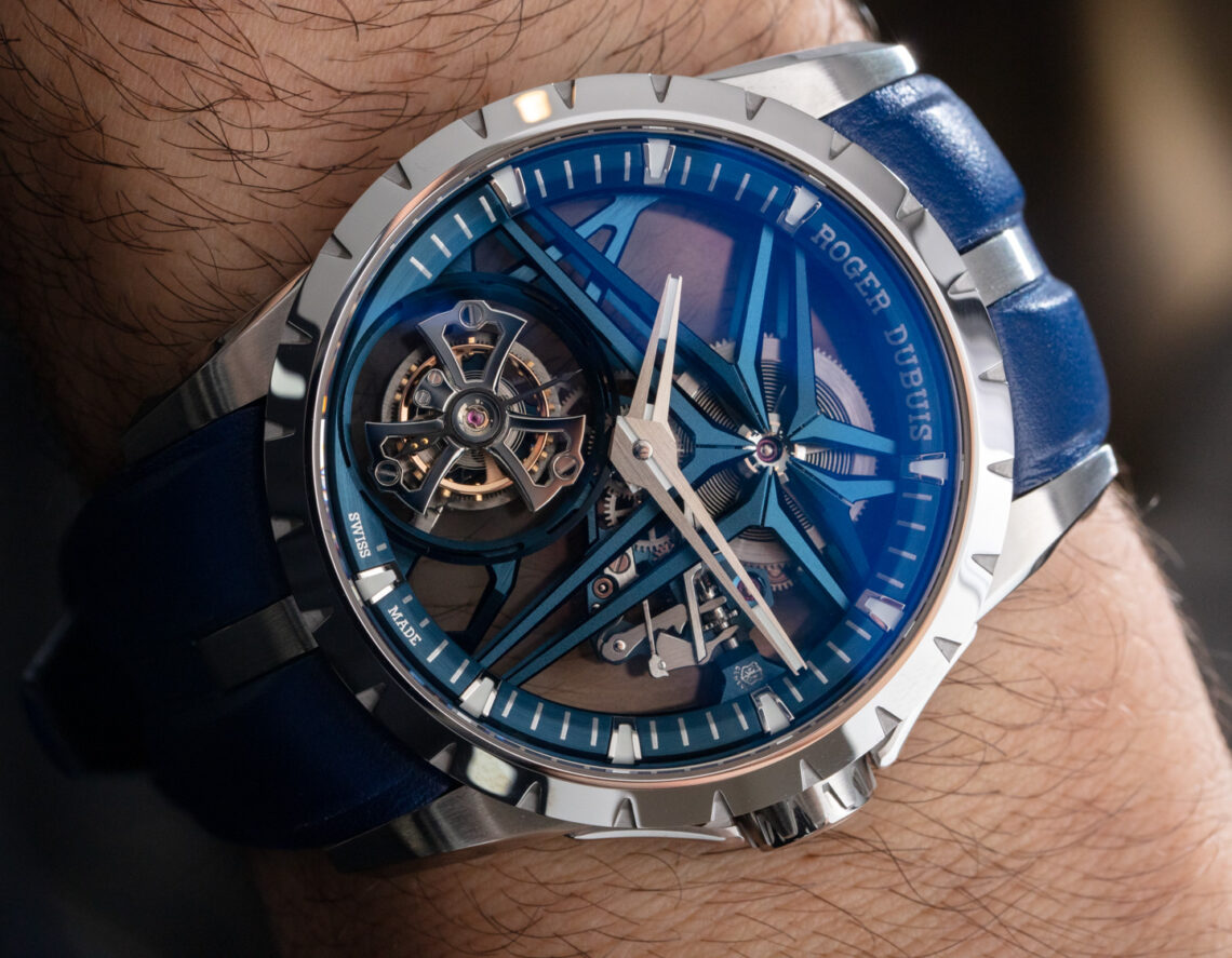 Hands-On: Roger Dubuis Excalibur Tourbillon Cobalt Watch | aBlogtoWatch