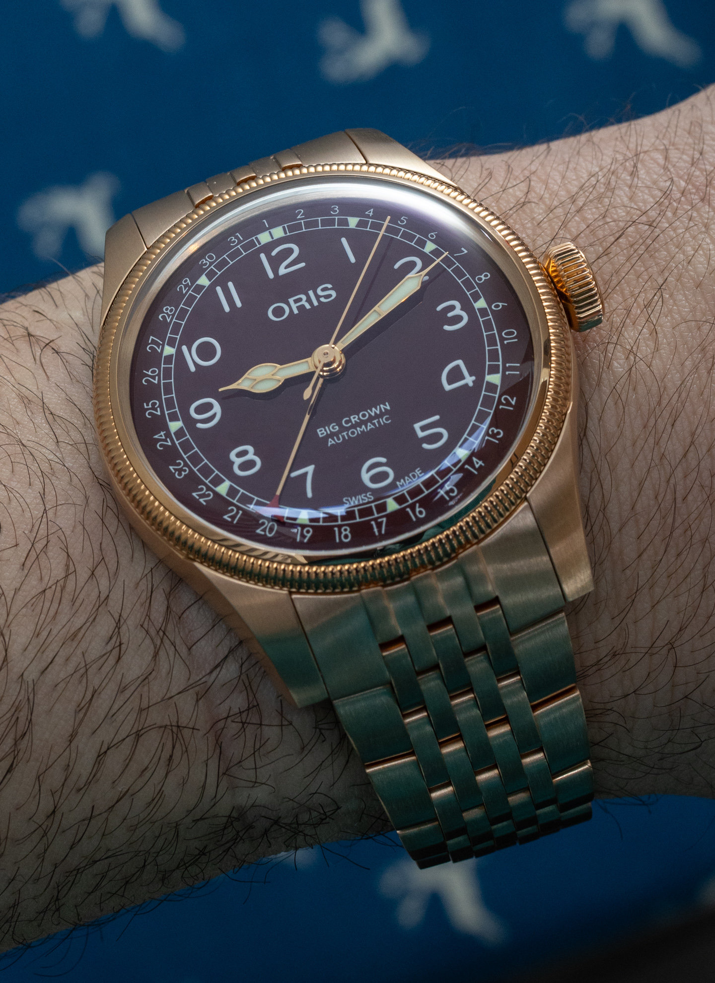 Hands-On: Oris Crown Date Bronze Watches |