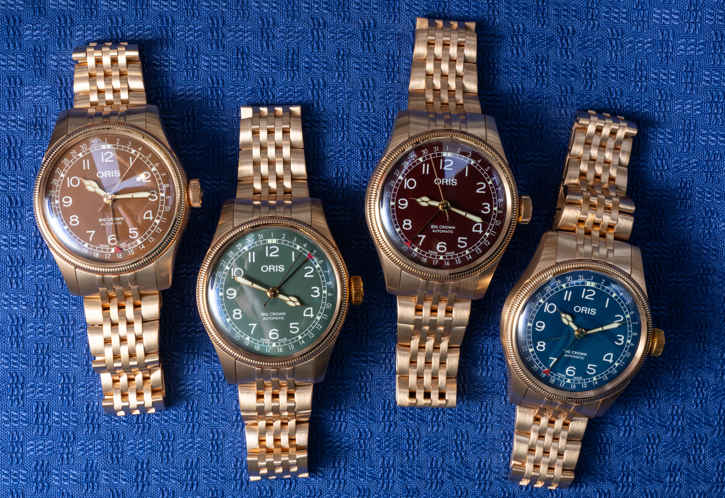 Hands-On: Oris Crown Date Bronze Watches |