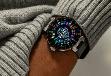 Escale Spin Time, Reference Q5EG3, A white gold, titanium, diamond and  multi-coloured gem-set wristwatch with time displayed by 12 rotating cubes,  Circa 2018, 路易威登, Escale Spin Time 型號Q5EG3