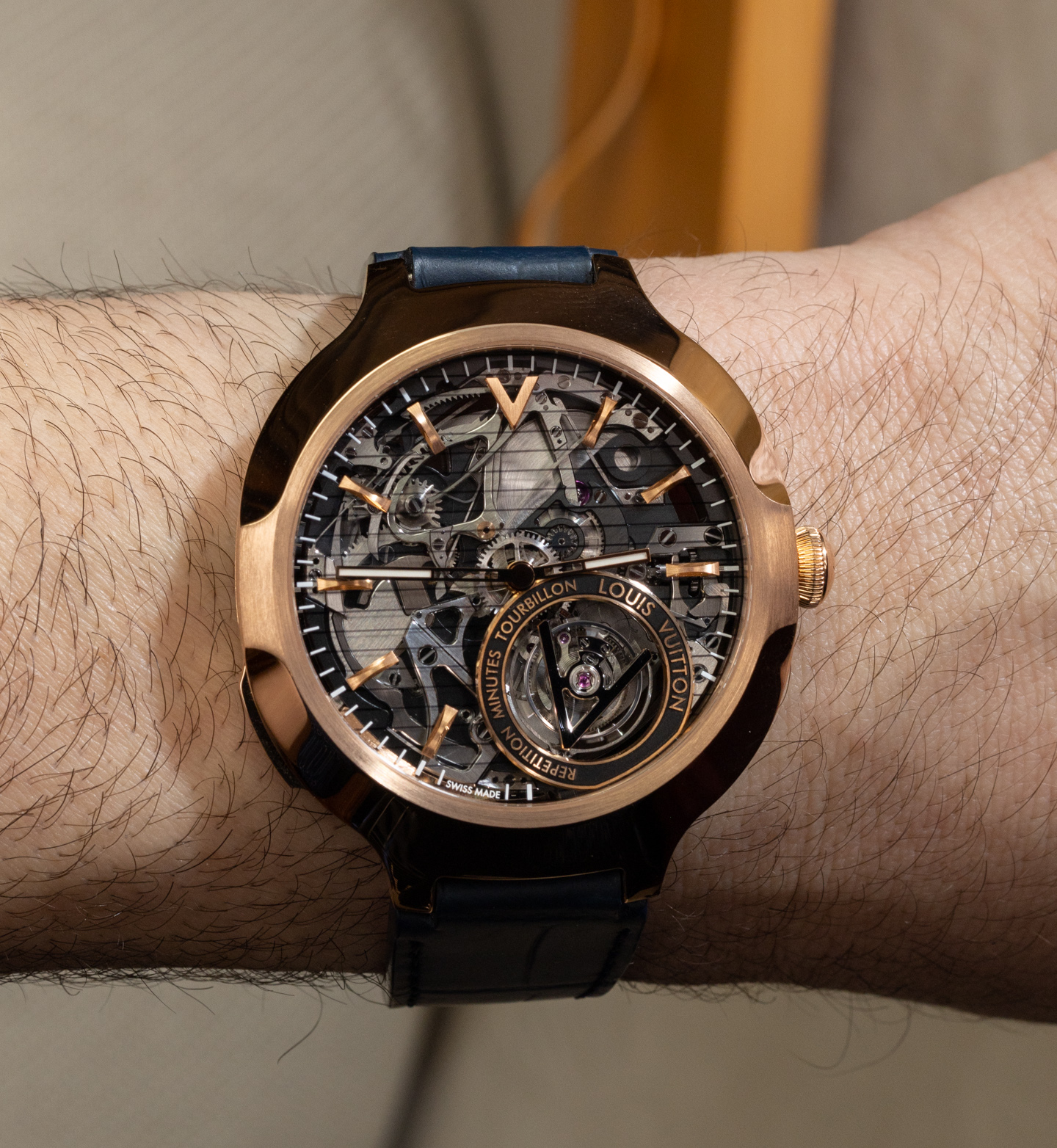 LOUIS VUITTON Voyager Skeleton Watch 