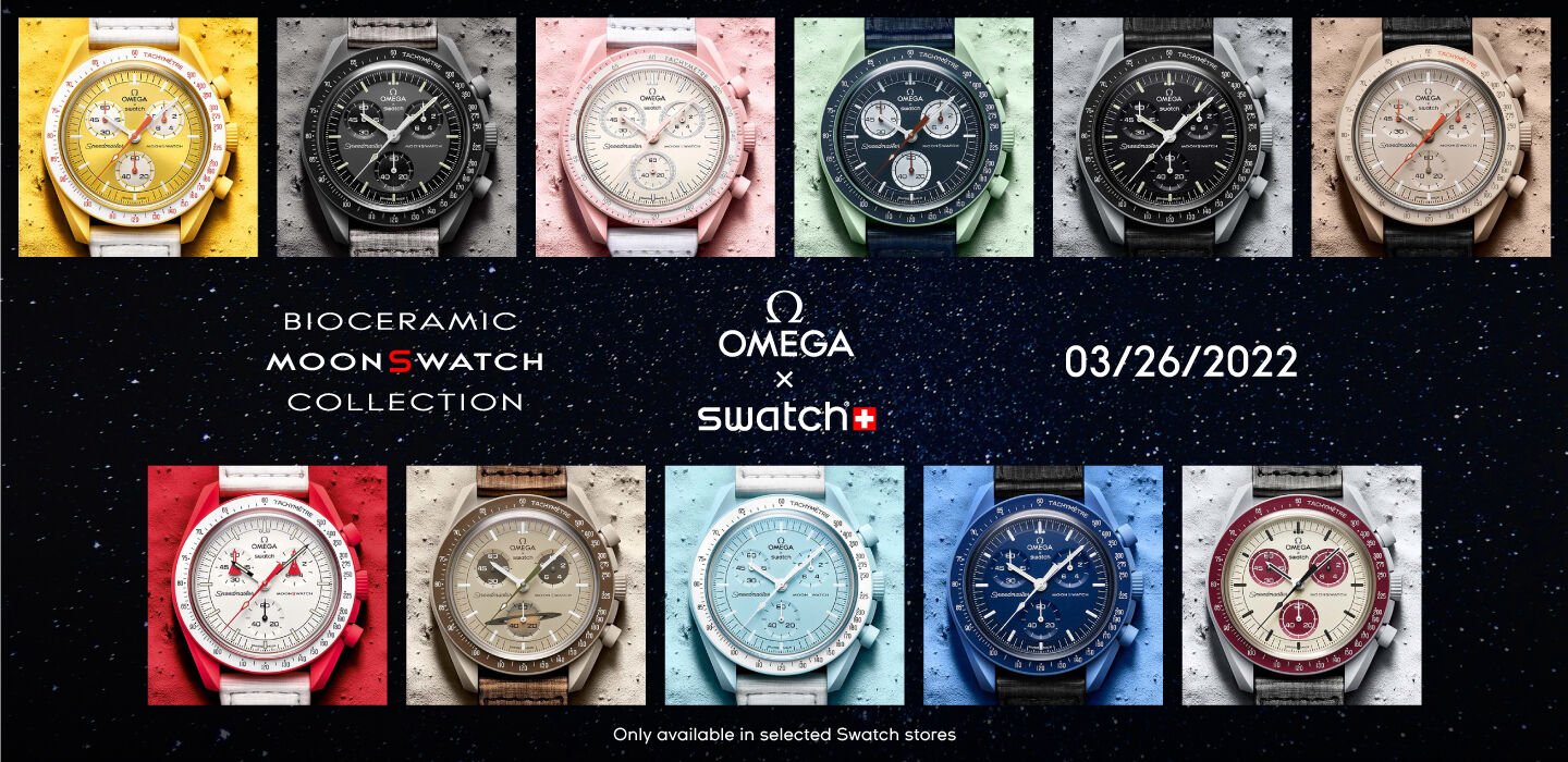 Omega X Swatch Bioceramic MoonSwatch Speedmaster Watches | aBlogtoWatch